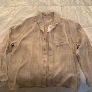 Abercrombie light jacket/ button up top
